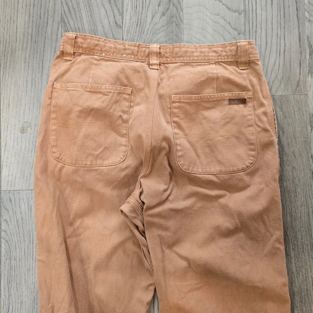 Orvis Canvas Work Pants  Men's 32 Terracotta Tan Cotton Straight Leg RN70534